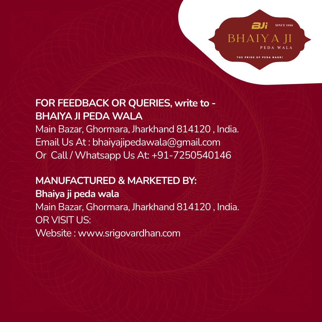 Bhaiya Ji Peda Wala – Fresh & Pure khoa peda from Peda Nagri Ghormara