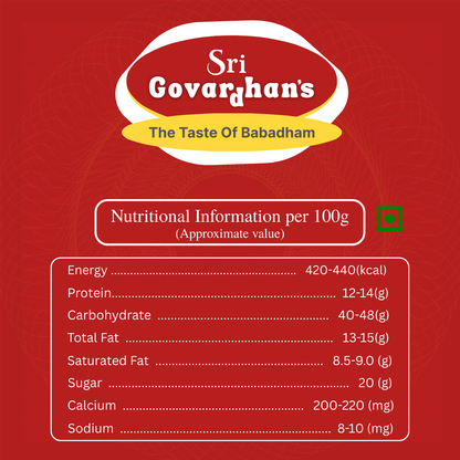 Babadham Prasad Peda From Sri Govardhan  500g