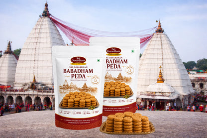 Two packets of Badam Peda each carries 450g made with low sugar and No-preservatives  freshly packed after and free delivery pan india
