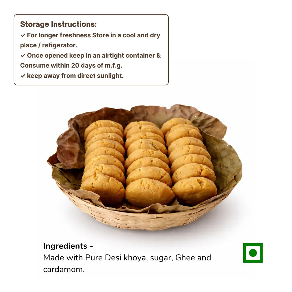 Babadham Peda 1 Kg (Net Weight - 900g)