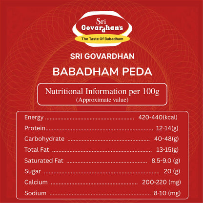 Babadham Peda 1 Kg (Net Weight - 900g)