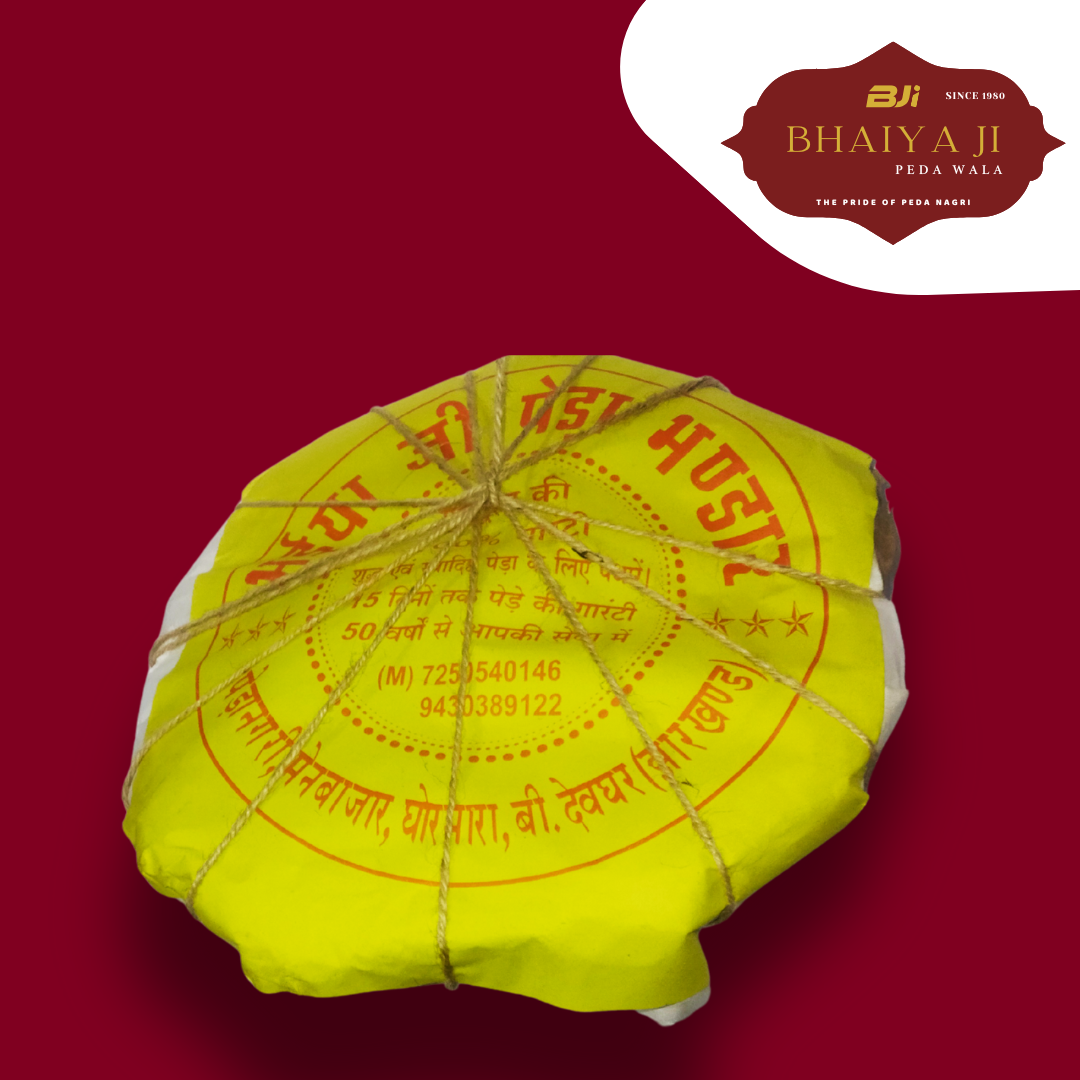 packed Pure Ghormara Peda made with desi khoya by Bhaiya ji peda wala
