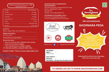 Famous Ghormara Peda 1kg (Net weight - 900g)